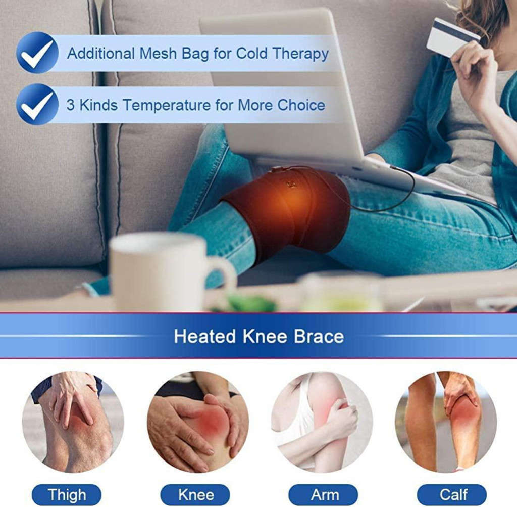 Heated Knee Brace, Relives Knee pain, Arthritis and other Pain on Other Body Parts - START R1 ONLY