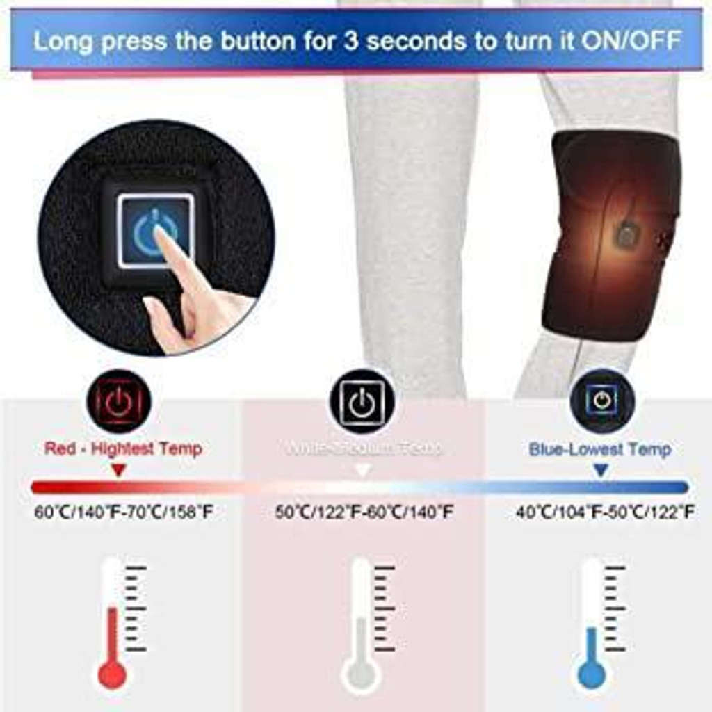 Heated Knee Brace, Relives Knee pain, Arthritis and other Pain on Other Body Parts - START R1 ONLY
