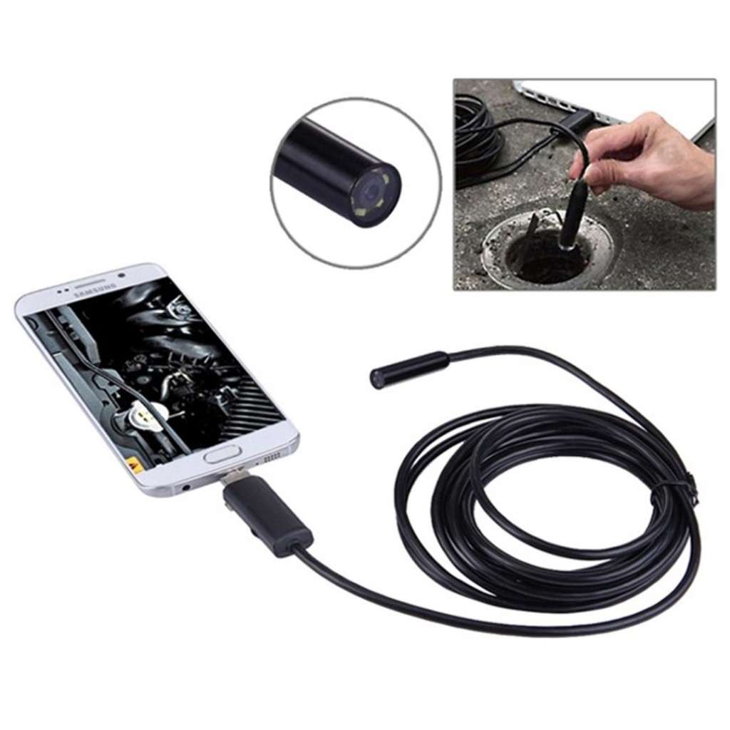2-in-1 Endoscope Android Inspection HD Camera & Camcorder with 6 Bright LED Lights START AT R1 ONLY