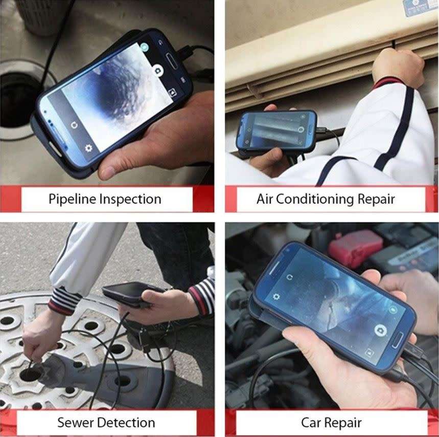 2-in-1 Endoscope Android Inspection HD Camera & Camcorder with 6 Bright LED Lights START AT R1 ONLY