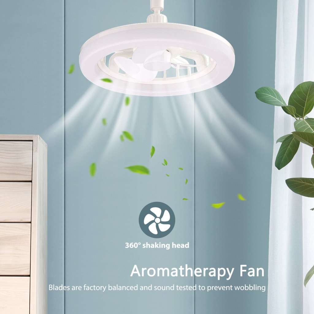 30W LED Light with Aromatherapy Fan, Strong Wind