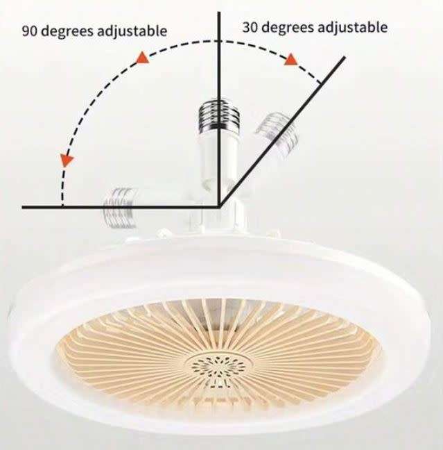 30W LED Light with Aromatherapy Fan, Strong Wind