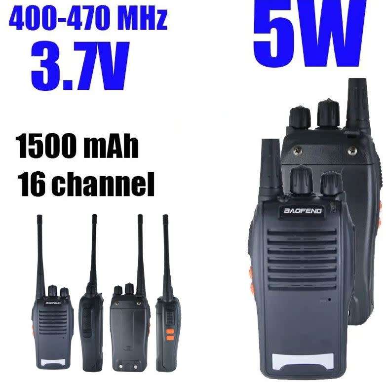 2 X Handheld Hand Radio Set with 16 Channels and lots of Accessories