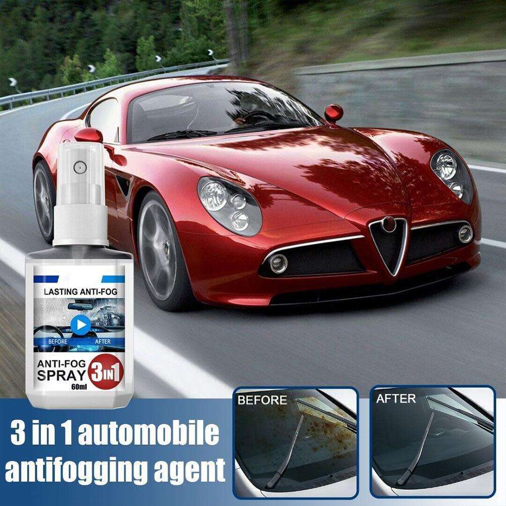 3-in-1 Anti-Fog Spray, Protect your Car & other Glass Surfaces, Waterproof and Durable, Easy to Use