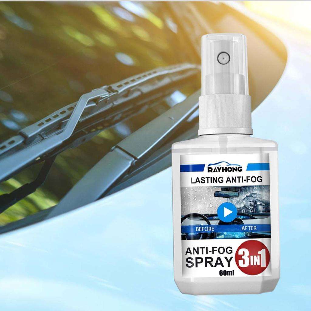 3-in-1 Anti-Fog Spray, Protect your Car & other Glass Surfaces, Waterproof and Durable, Easy to Use
