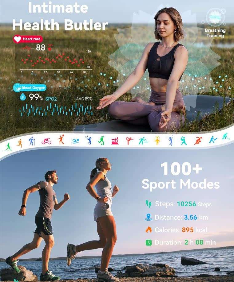 W8 Ultra with 2 Straps & TWS Earbuds, Zinc Alloy Body, Blood Oxygen, Heart Rate, Blood Pressure...