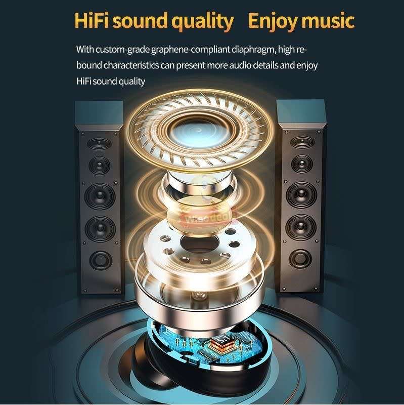 TWS Bluetooth Earbuds with LED Digital Power Display and Power Bank