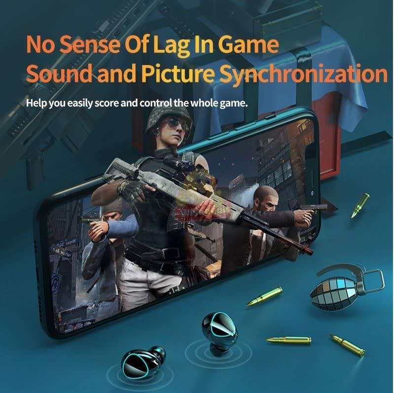 TWS Bluetooth Earbuds with LED Digital Power Display and Power Bank