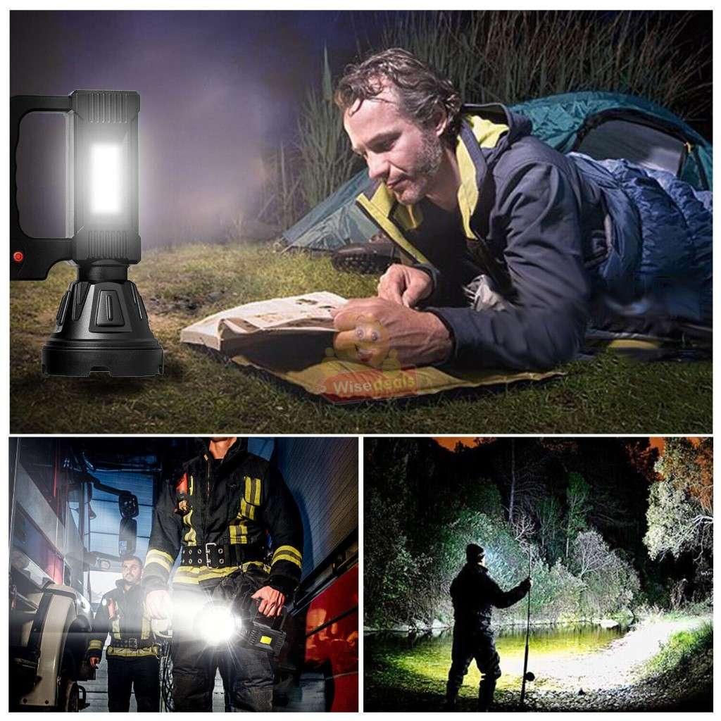 Super Far Distance LED Search and Flash Light and Tripod, USB Interface, Mobile Power Bank