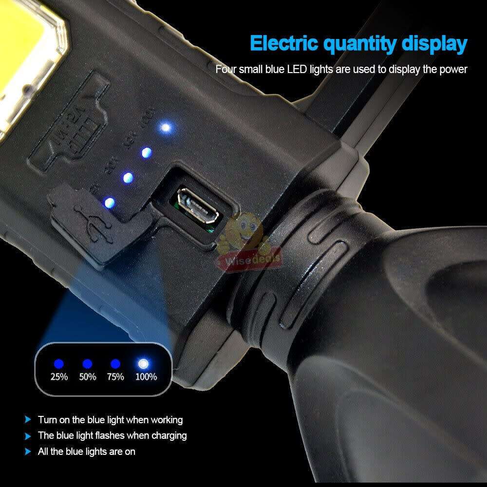 Super Far Distance LED Search and Flash Light and Tripod, USB Interface, Mobile Power Bank