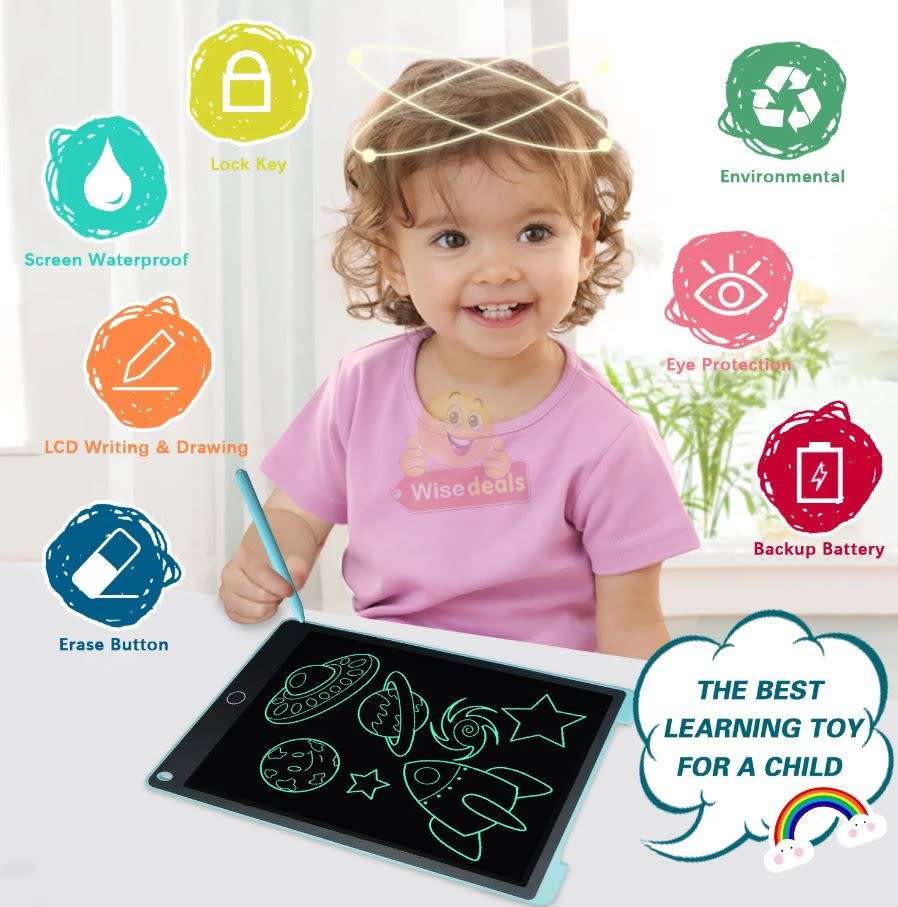 LARGE 10.5` Children`s LCD Writing Tablet, Say Goodbye to Paper!