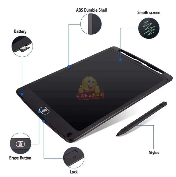 LARGE 10.5` Children`s LCD Writing Tablet, Say Goodbye to Paper!