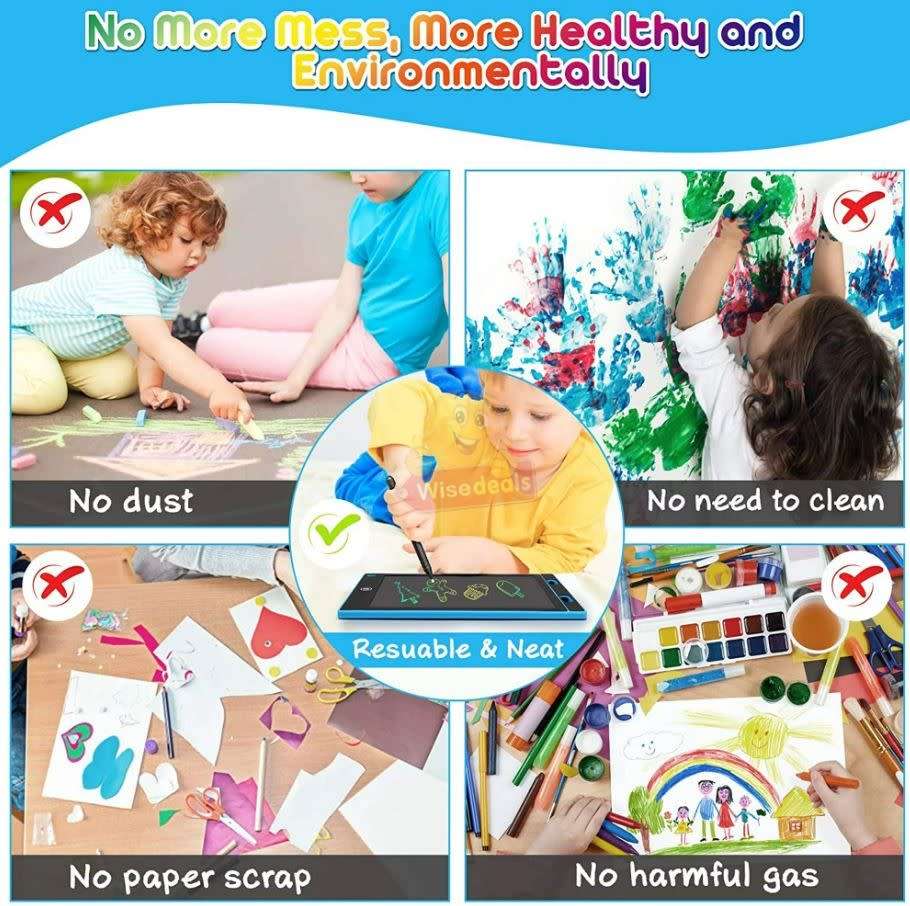 LARGE 10.5` Children`s LCD Writing Tablet, Say Goodbye to Paper!