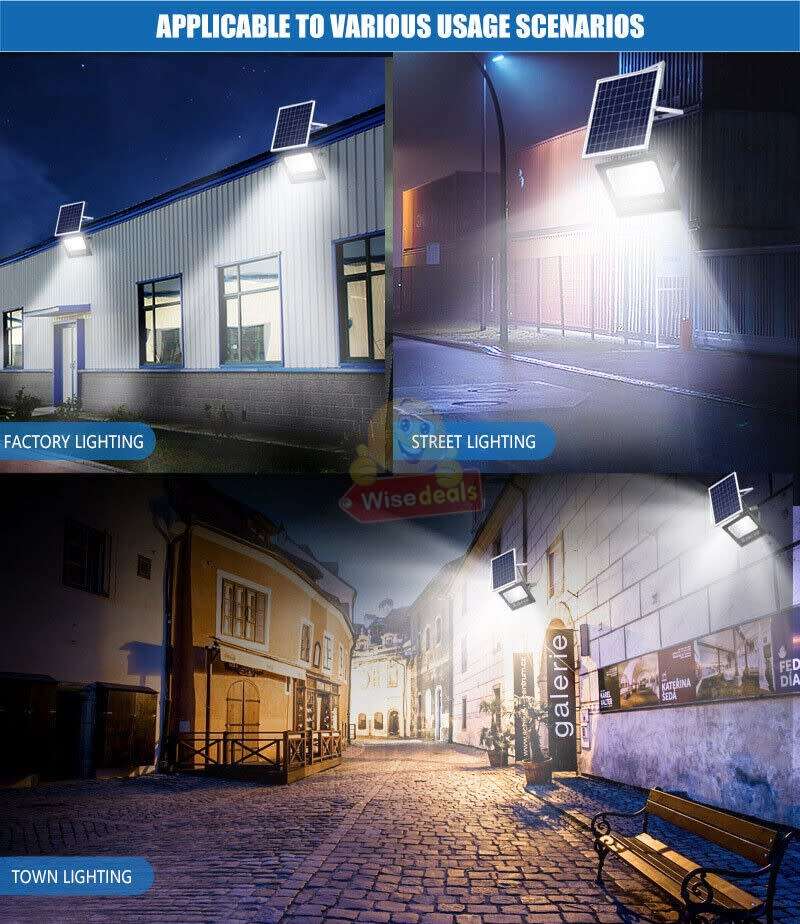 100W LED SOLAR Flood light with Solar Panel and Remote Control