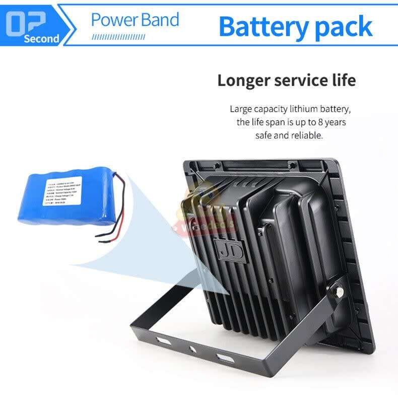 100W LED SOLAR Flood light with Solar Panel and Remote Control