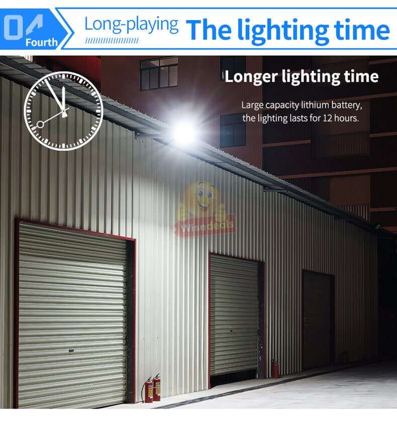 100W LED SOLAR Flood light with Solar Panel and Remote Control