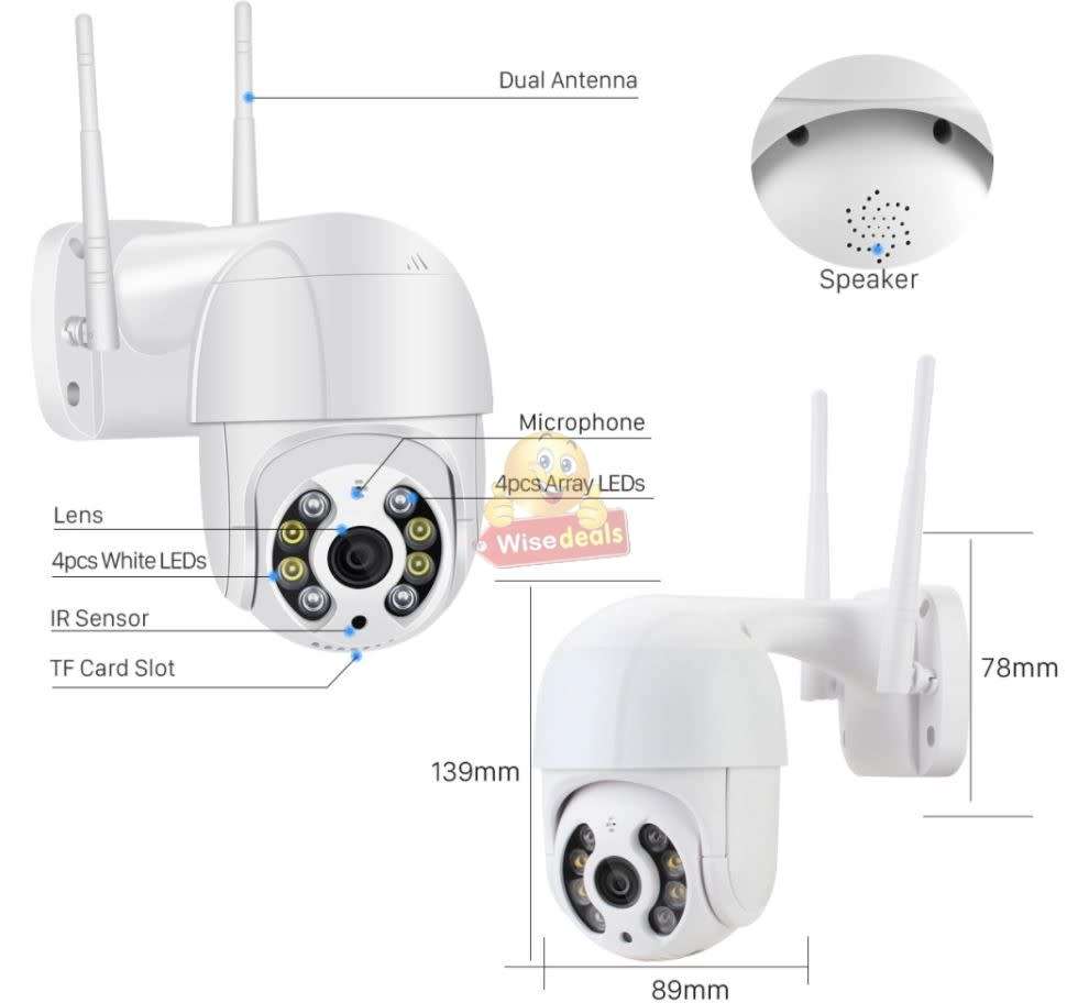 Waterproof OUTDOOR WIFI IP Camera