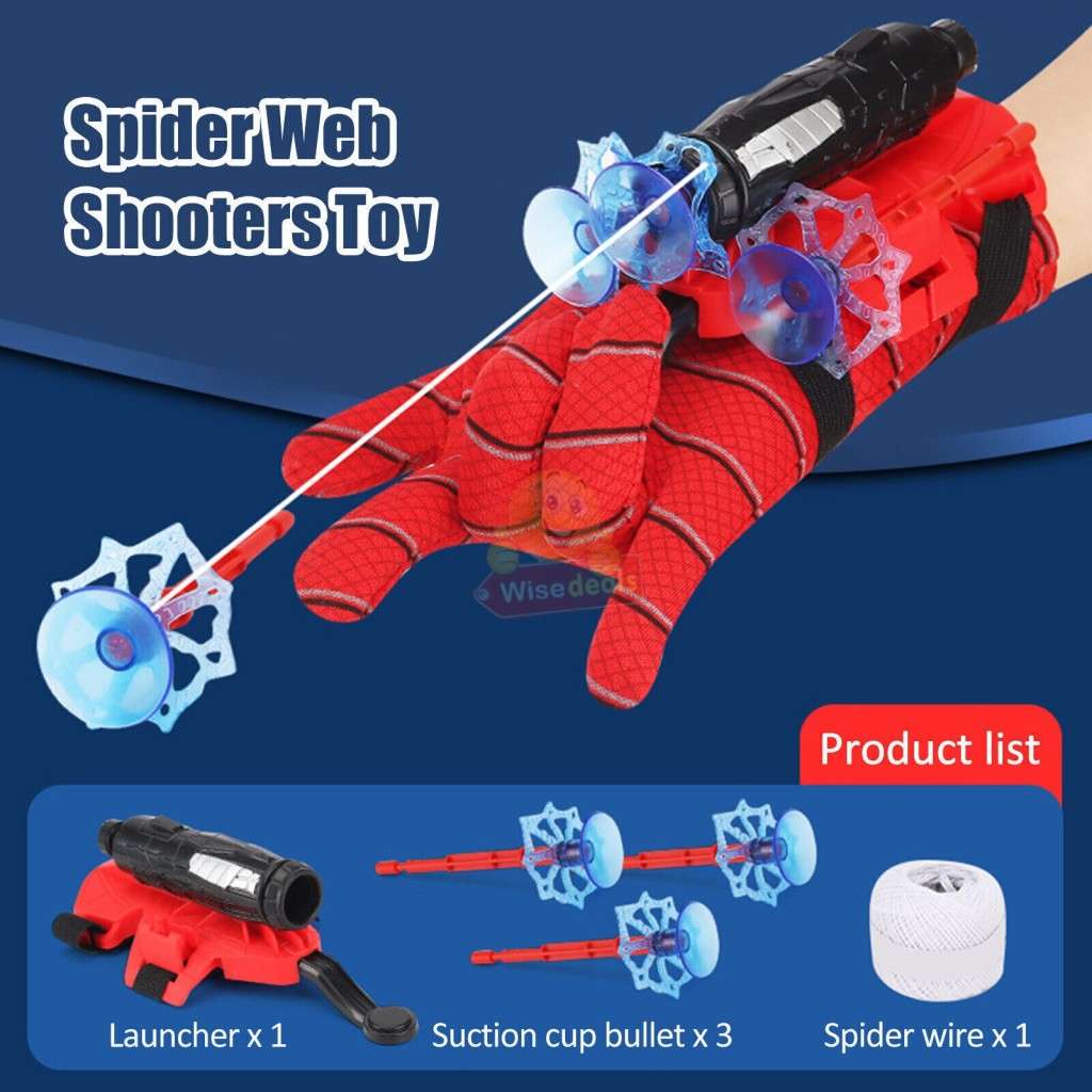 Spider Hero, Spiderman Glove Launcher with Bullets, Shoot up to 5 meters
