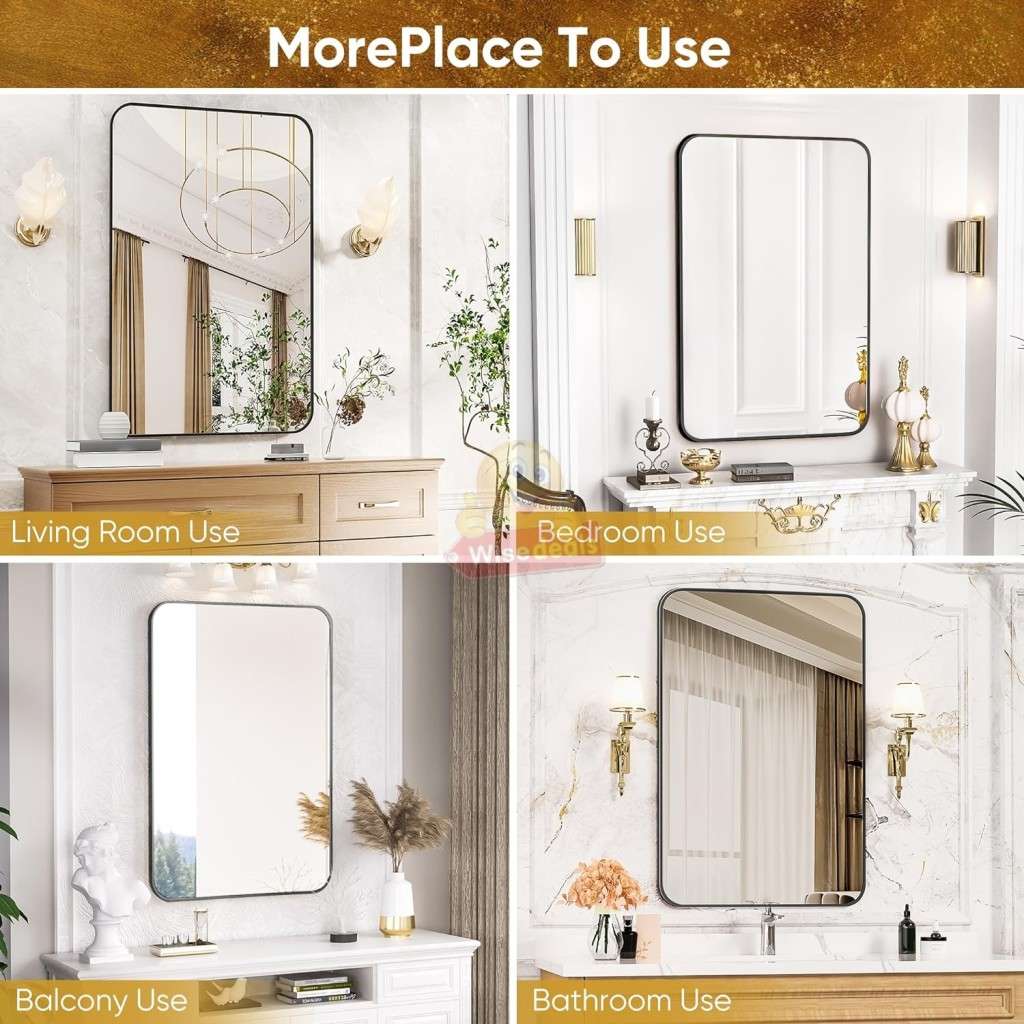 Rectangeler Mirror, Flexible, Waterproof and Self-Adhesive