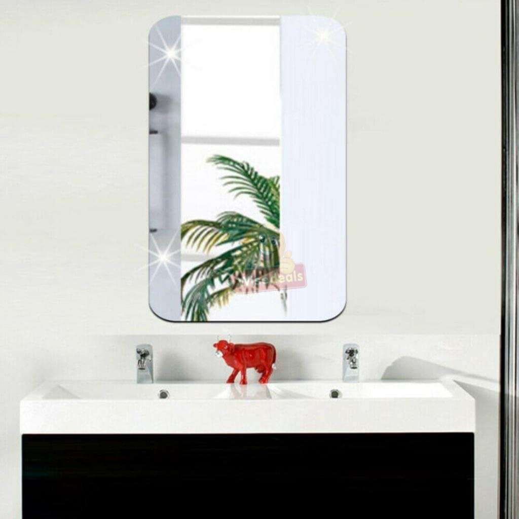 Rectangeler Mirror, Flexible, Waterproof and Self-Adhesive