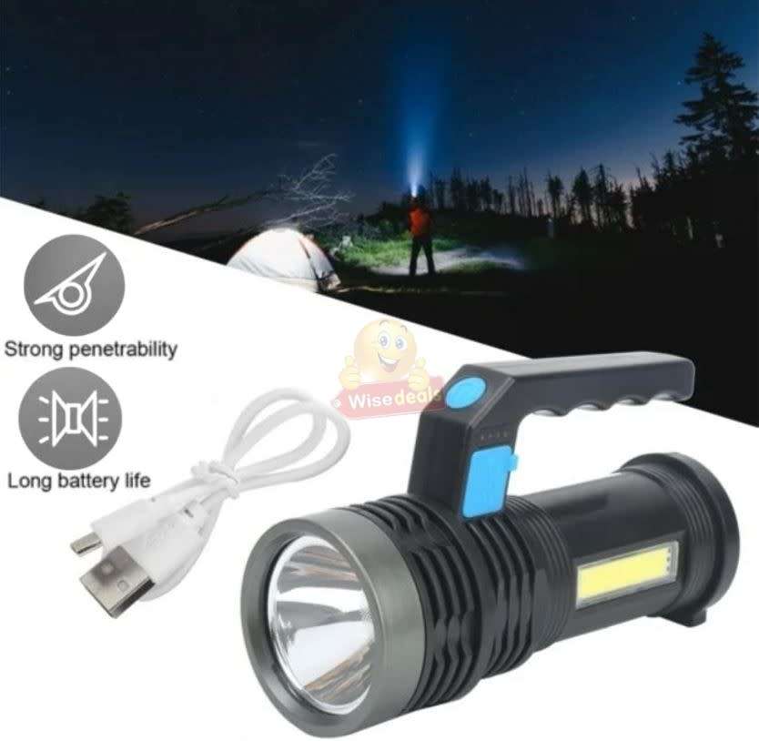 Waterproof Portable Rechargeable LED & COB Flashlight