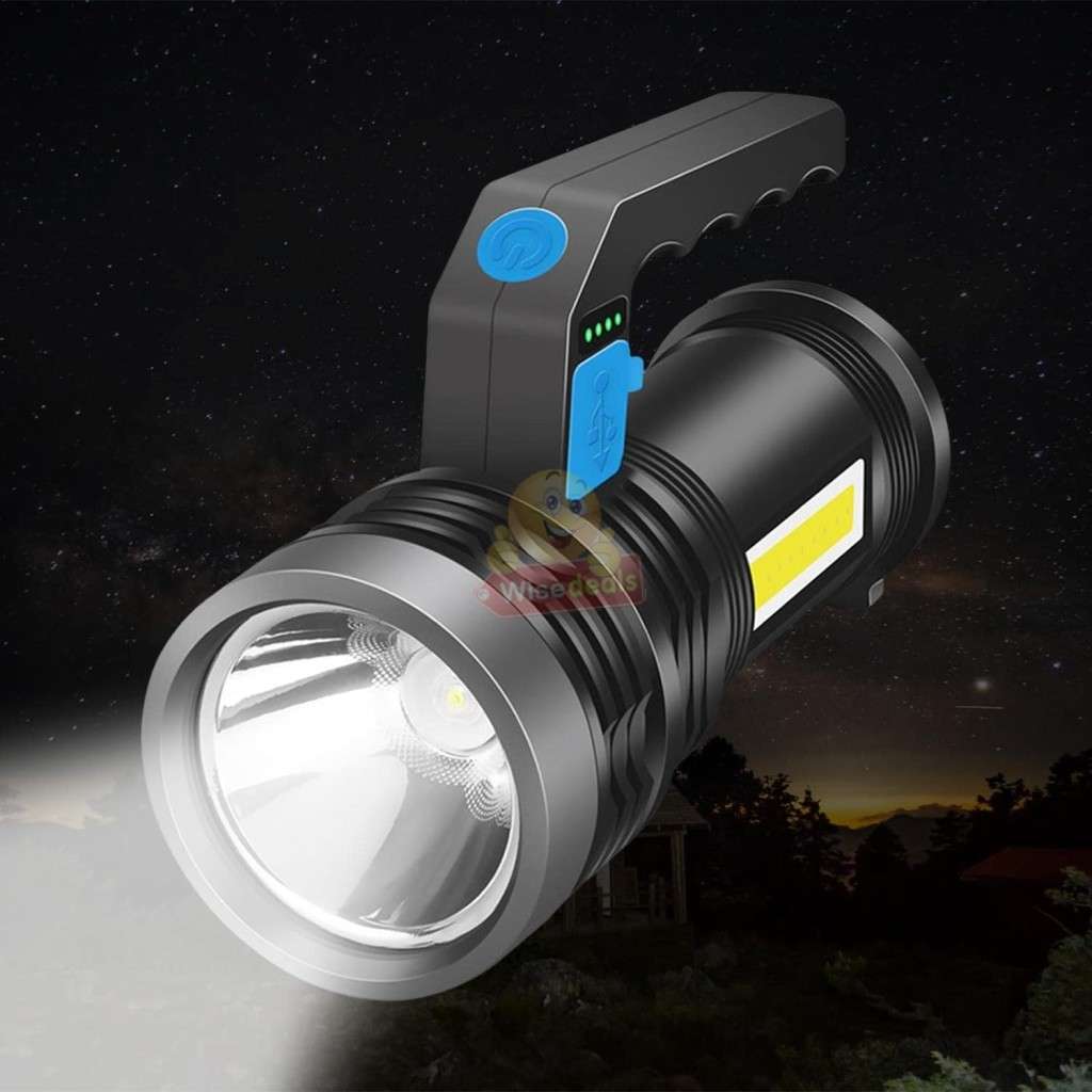 Waterproof Portable Rechargeable LED & COB Flashlight