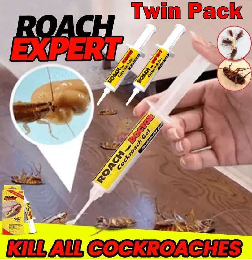 2 X Roach Expert Cockroach Gel, is a strong and wide-reaching solution to your cockroach problems!