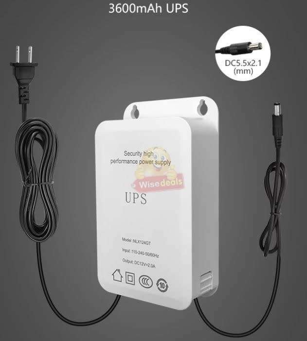 Mini UPS Battery Backup 12V 2A Uninterruptible Power Supply for CCTV, WIFI Router, Modem