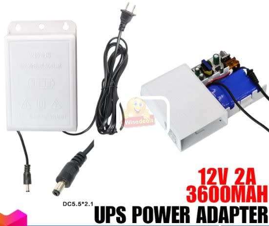 Mini UPS Battery Backup 12V 2A Uninterruptible Power Supply for CCTV, WIFI Router, Modem