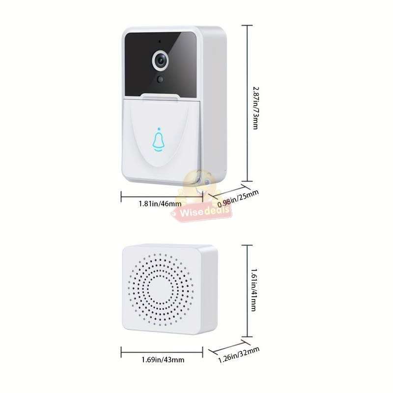 Wireless WIFI Video Door Intercom System with Two-Way Talk, Video, Photos, Night Vision - START R1