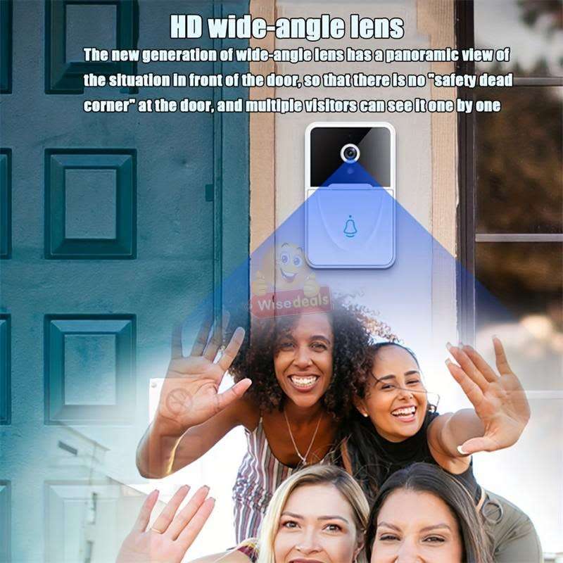 Wireless WIFI Video Door Intercom System with Two-Way Talk, Video, Photos, Night Vision - START R1