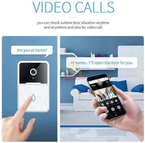 Wireless WIFI Video Door Intercom System with Two-Way Talk, Video, Photos, Night Vision - START R1