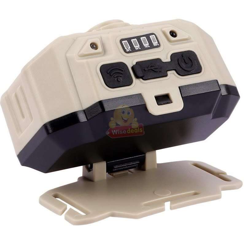 6-speed Hand Sensing Change Mode, Adjustable LED Headlight with Rechargeable Built-in Battery