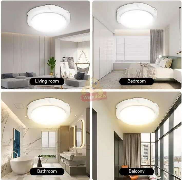 40W Ceiling Light for Indoor or Outdoor use with Solar Panel and Remote Control