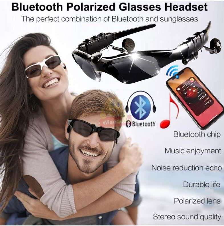 Smart Polarized Bluetooth Sunglasses Wireless Headset with Microphone for Smart Phones