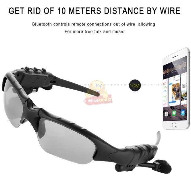 Smart Polarized Bluetooth Sunglasses Wireless Headset with Microphone for Smart Phones