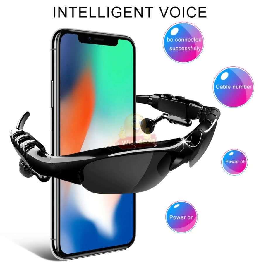 Smart Polarized Bluetooth Sunglasses Wireless Headset with Microphone for Smart Phones