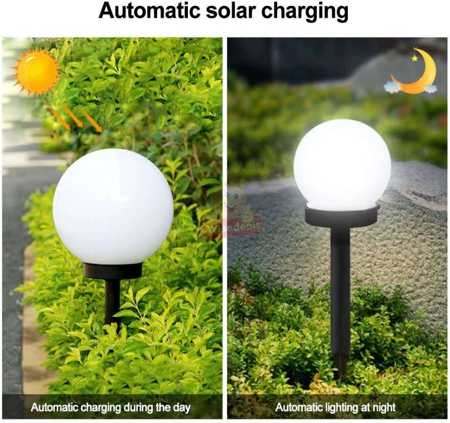 4 Piece SOLAR LED Waterproof Lights, 4 LIGHTS IN 1 BOX