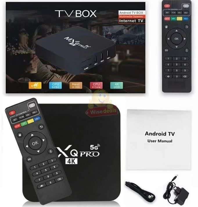 4K MXQ Pro 5G Android TV Box, Android 11.1  64GB