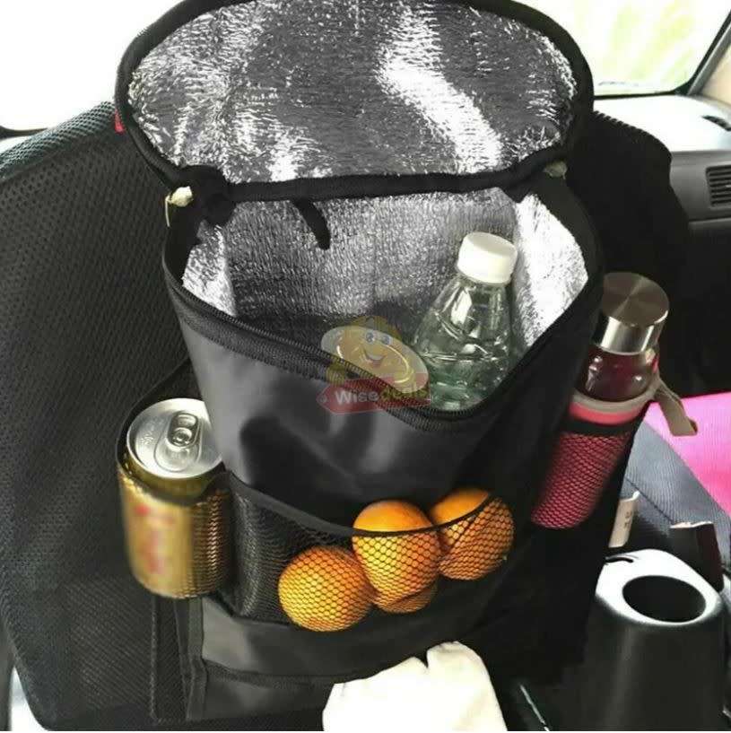 Back Seat Cooler Organizer, Waterproof with Mesh & Tissue Box Holder