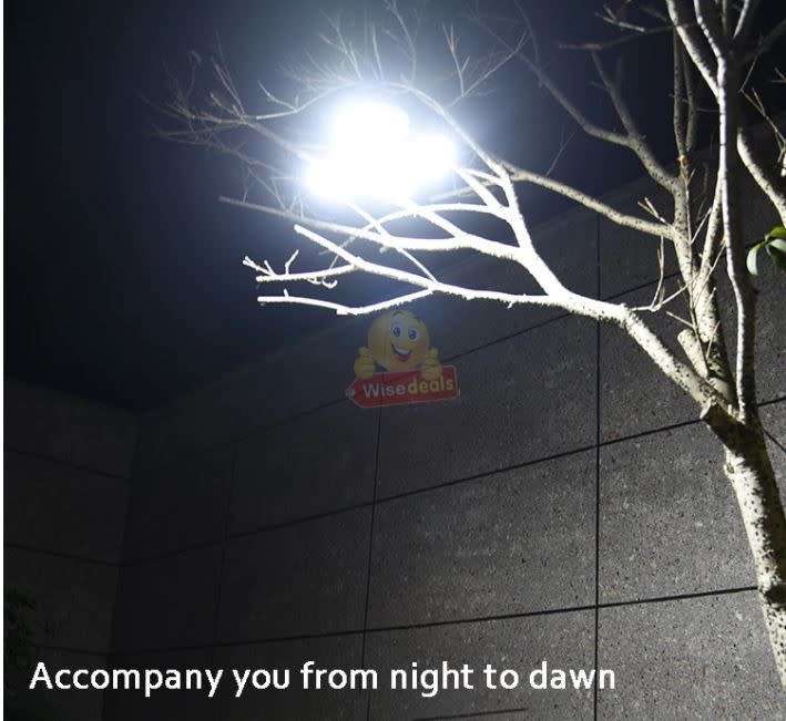 SOLAR 90° Foldable LED Fan Foodball Light, Also Charge with USB, Waterproof