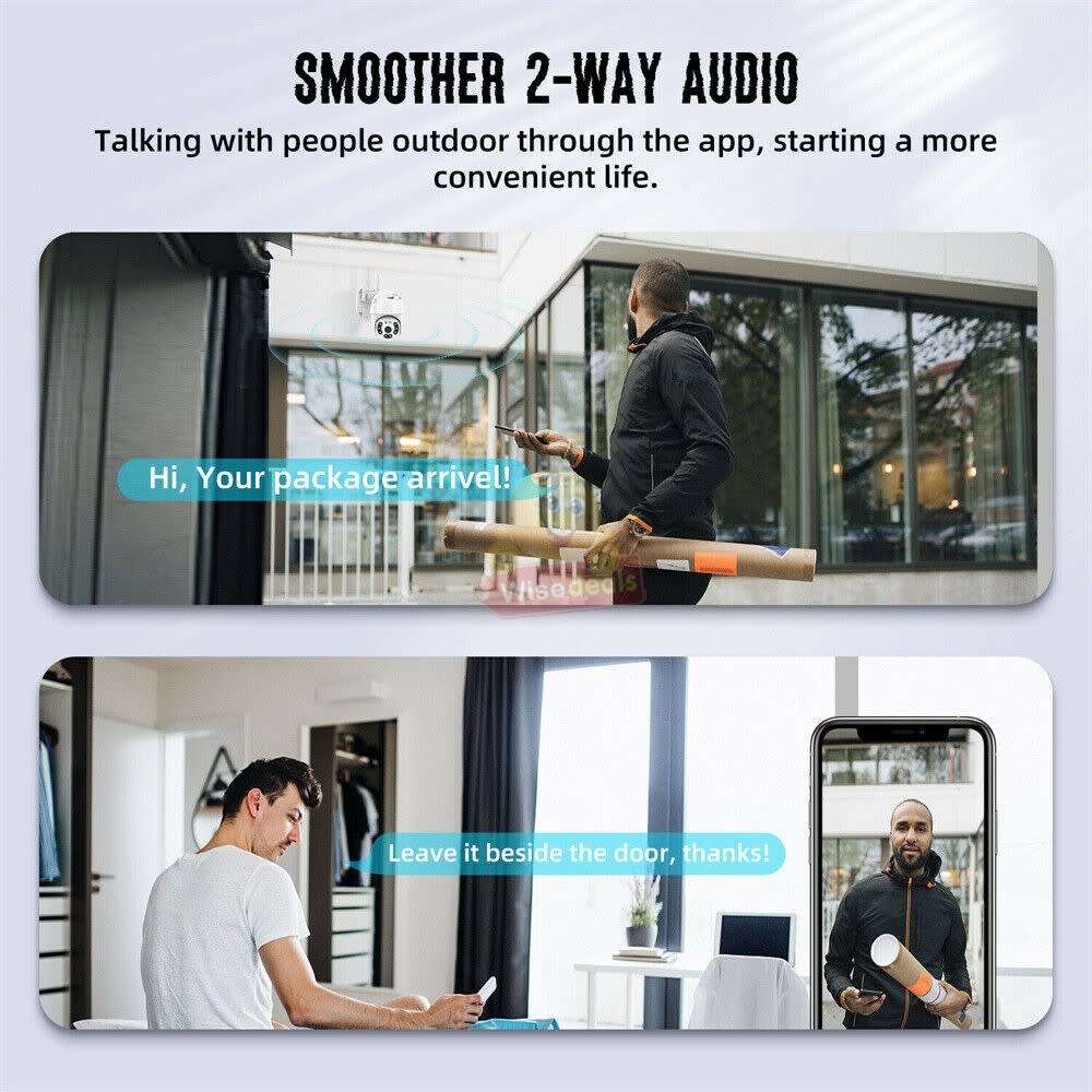 5K Waterproof Night and Day PTZ WIFI IP Camera