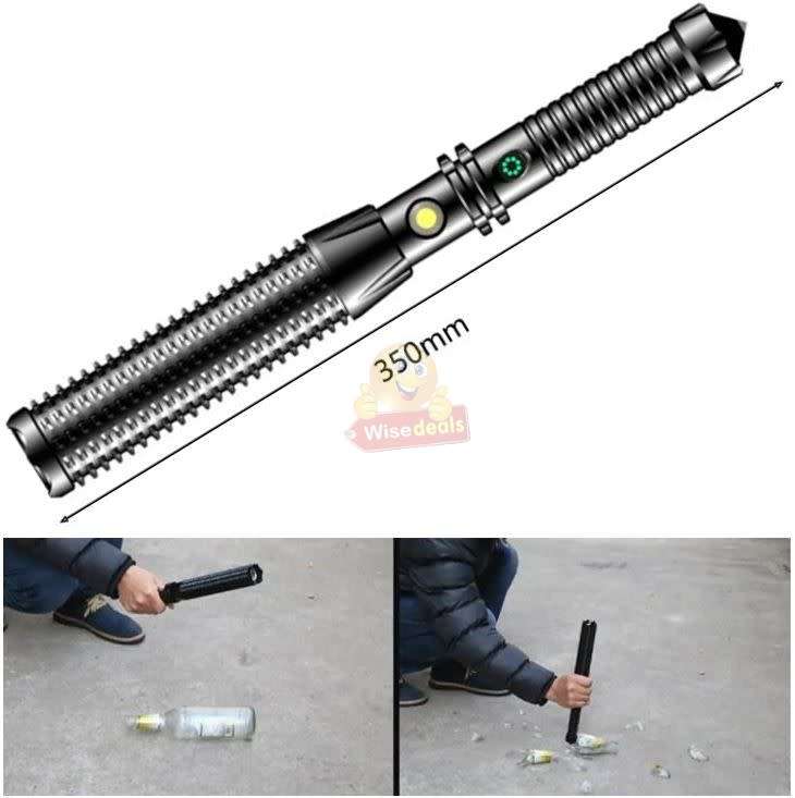 Tactical Outdoor Self-Defence LED Flashlight, Rechargeable, Waterproof, USB Charging etc.