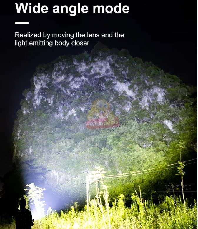 Tactical Outdoor Self-Defence LED Flashlight, Rechargeable, Waterproof, USB Charging etc.