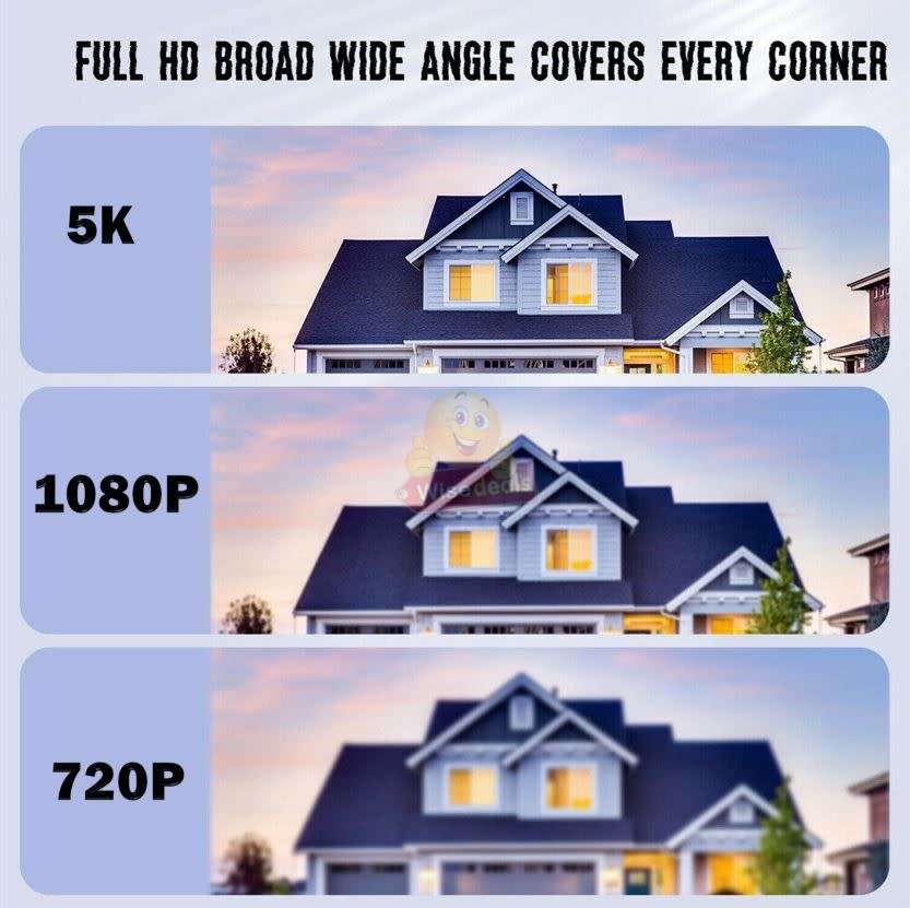 NEW 5K WIFI IP Outdoor or Indoor Camera, 5G, V380 Pro App