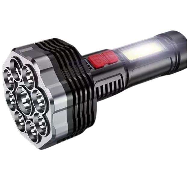 9 LED + COB Rechargeable Flashlight with 4 Adjustable Modes & 500 Lumens - START AT R1 ONLY