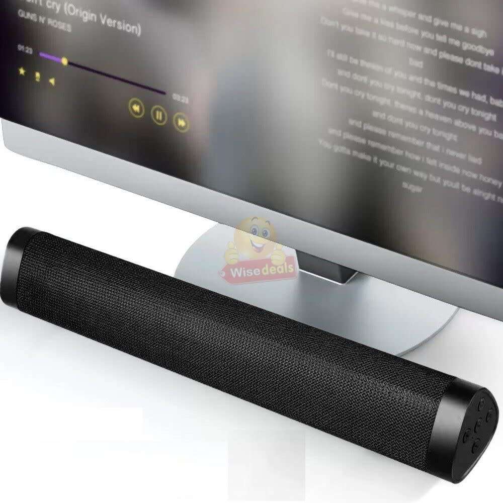 Smart Wireless Bluetooth Sound Bar with Stereo Sound Quality, Support MP3, TF Card, USB & AUX Input