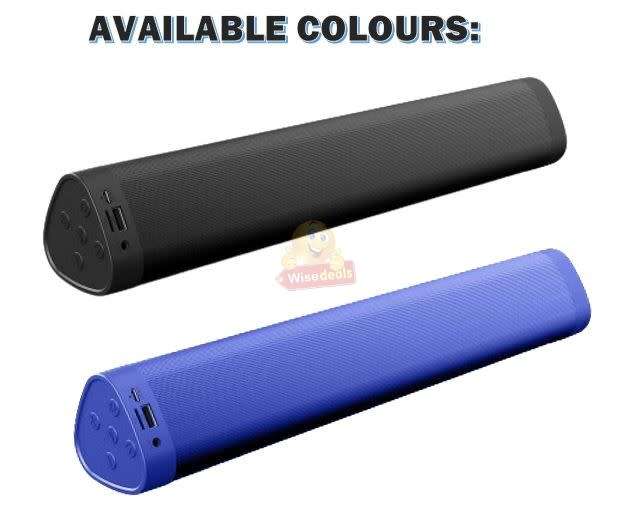 Smart Wireless Bluetooth Sound Bar with Stereo Sound Quality, Support MP3, TF Card, USB & AUX Input