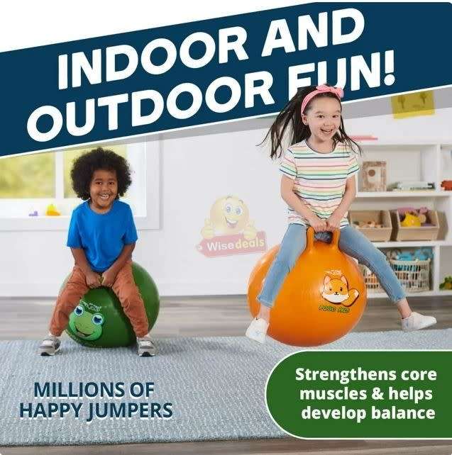 Kids Jumping Bouncy Ball  Improves Balance, Hand-and-eye Coordination, Body Control and Exercise