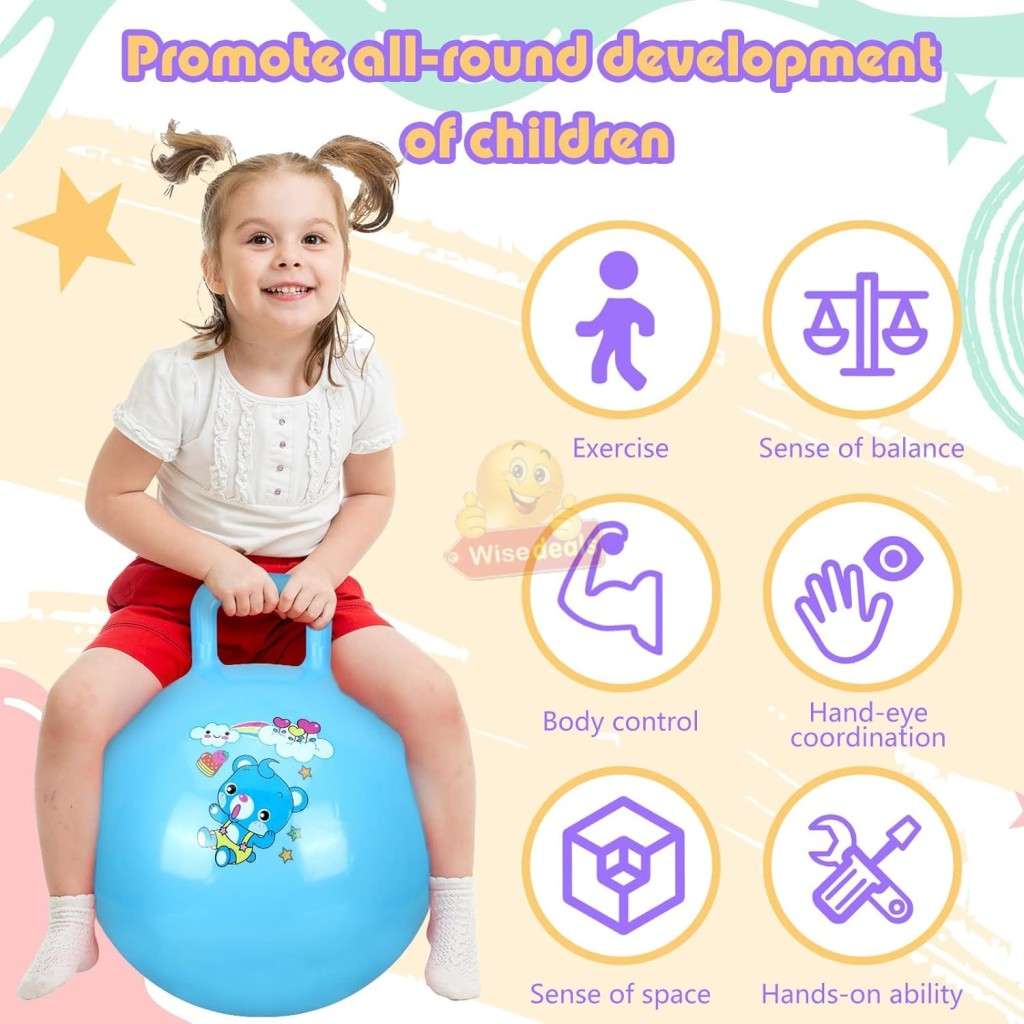 Kids Jumping Bouncy Ball  Improves Balance, Hand-and-eye Coordination, Body Control and Exercise